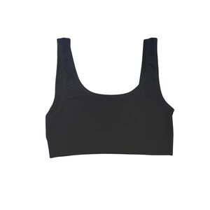 Black Seamless Comfy Scoop Neck Bra Bralette — Barely There Intimates